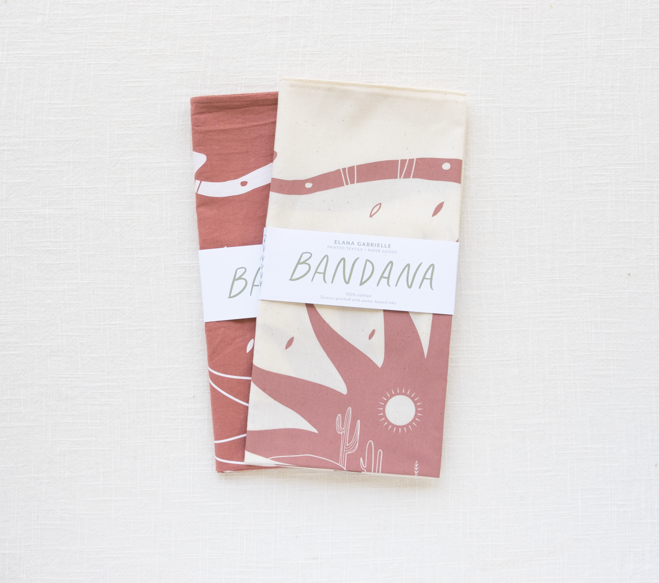 Elana Gabrielle - Wholesale Bandana - Unisex - Desert Bandana - Snake and Cactus Landscape, 100% Cotton3