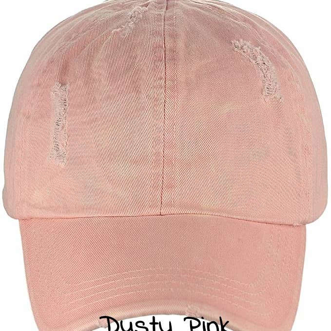 Treasure Bank - Wholesale Ponytail Cap - Women's - PONYFLO Distressed Cotton Ponytail Cap16