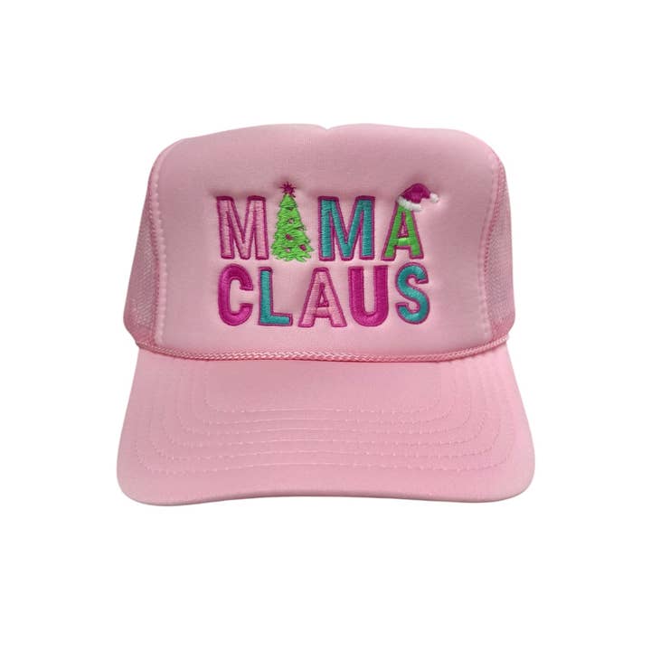 Casquette de camionneur MAMA CLAUS - KAKI (Mélangez et assortissez 6 ou plus) pour la vente par Camel Threads