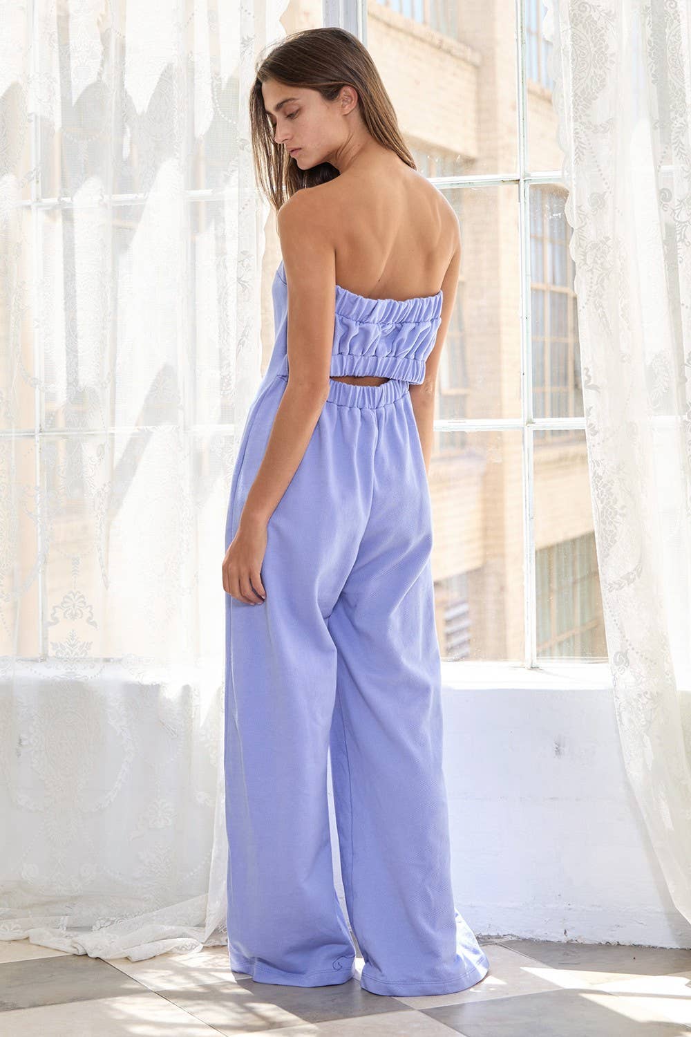 Blue iris R5570 Cutout Back Terry Tube Jumpsuit for wholesale on Faire11