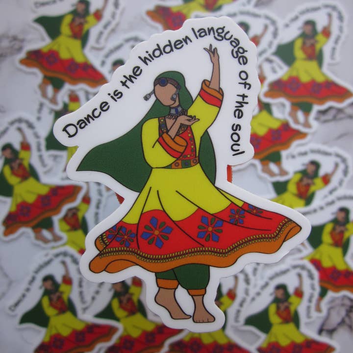 Attan Dancer Sticker for wholesale by Rasm Print Creations