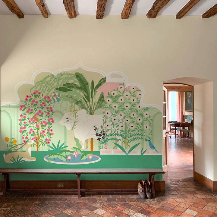 Decoración panorámica PRITHVI MATA rosa estándar para venta al por mayor de Little Cabari