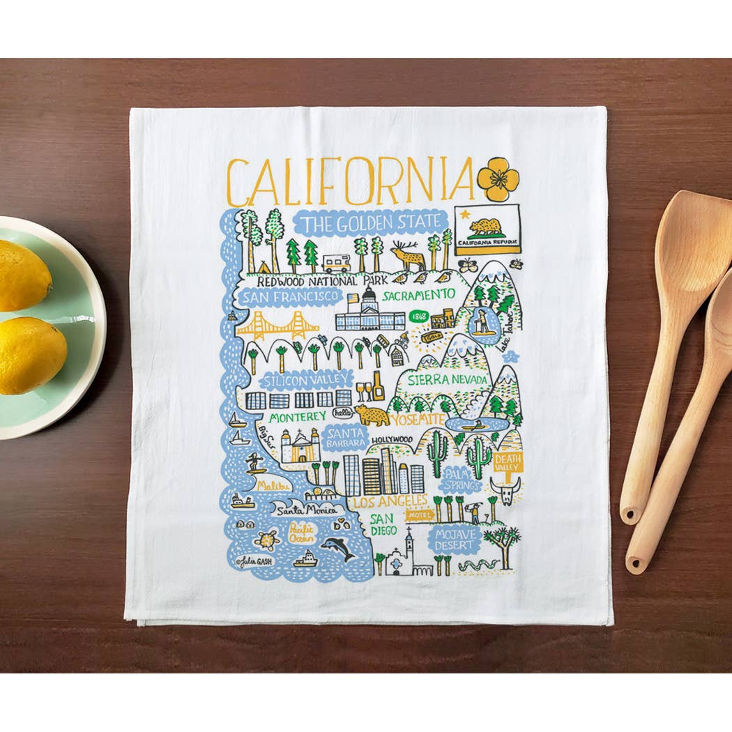 Allport Editions - Wholesale Tea Towel - Statescapes Towel Series - see all 29 States!4