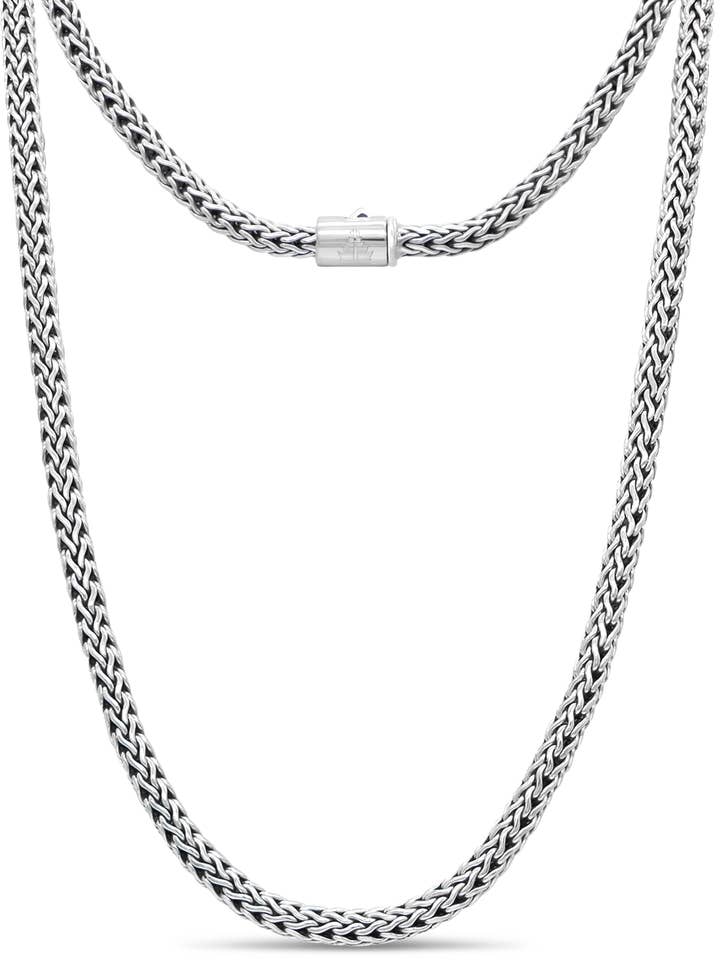 Halskette mit Drachenknochen, rund, 5 mm für den Großhandel von DEVATA