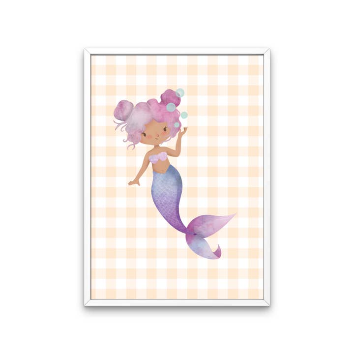 Fairy Bread Designs - Wholesale Art print – Kids & baby - Pastel Mermaid Art Print Set