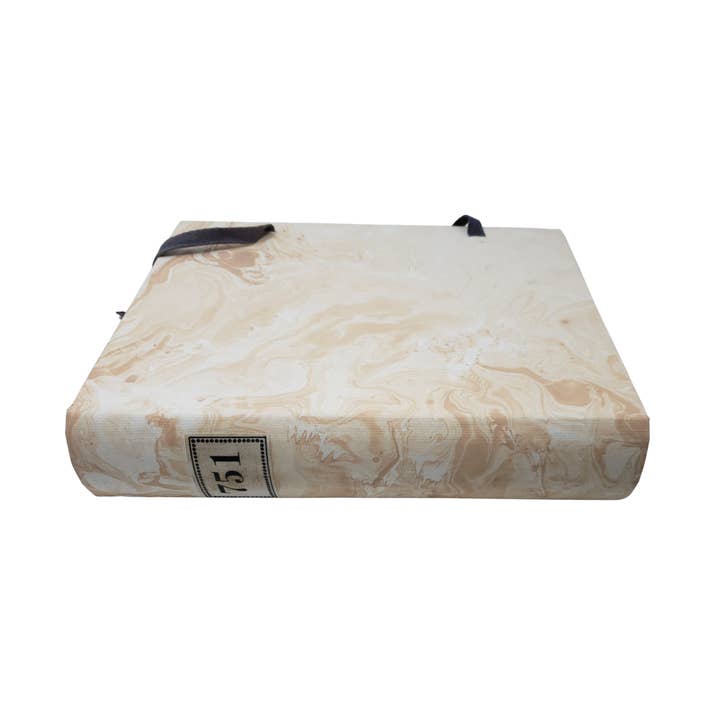 Hand Painted Marble Book Box Medium for wholesale by Vellum Home