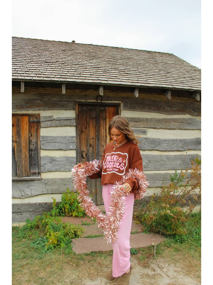 Raine Company - Wholesale Graphic Sweatshirt - Women's - Milk and Cookies Crew1