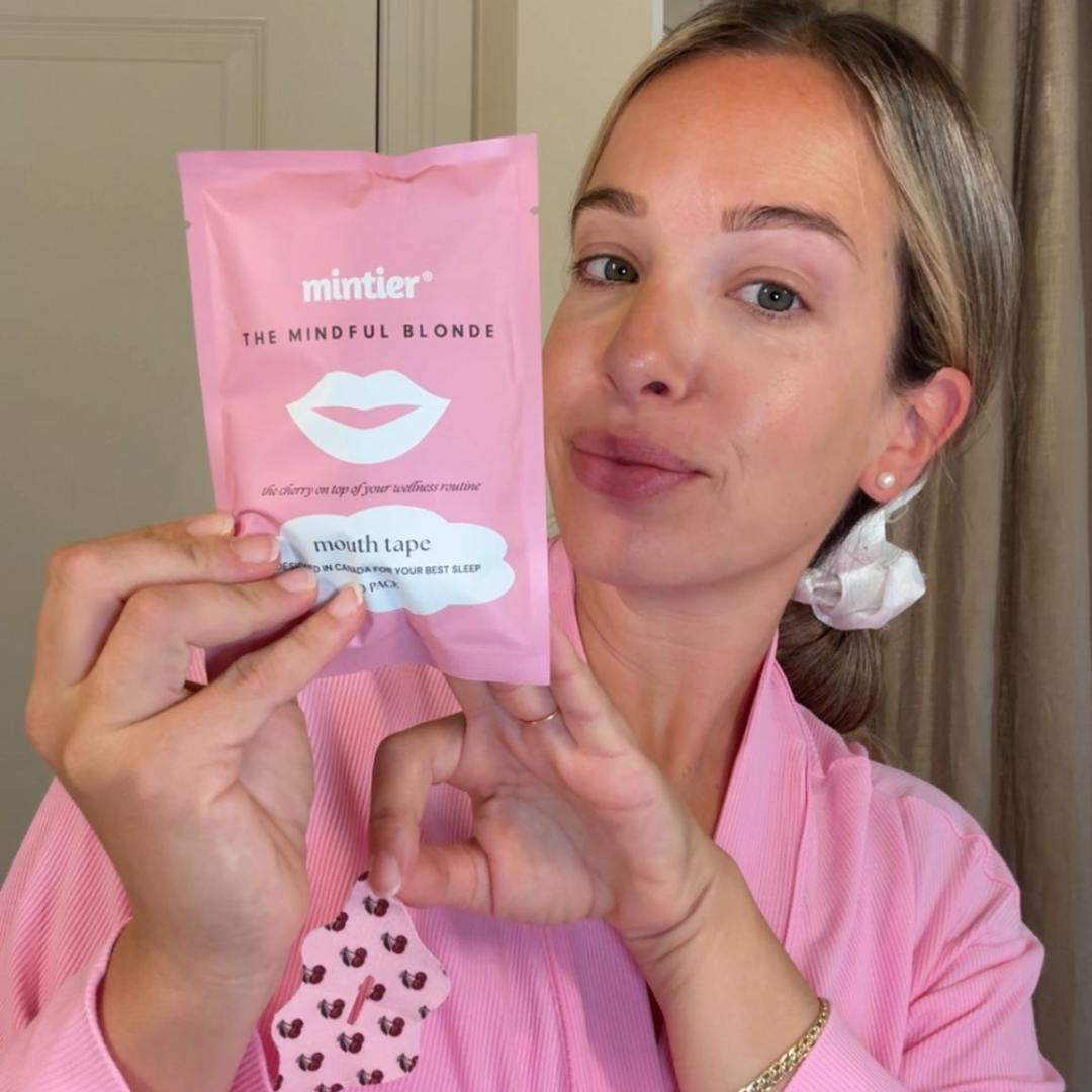 Mintier - Wholesale Sleep/Eye Mask - 🍒 The Mindful Blonde X Mintier Mouth Tape6