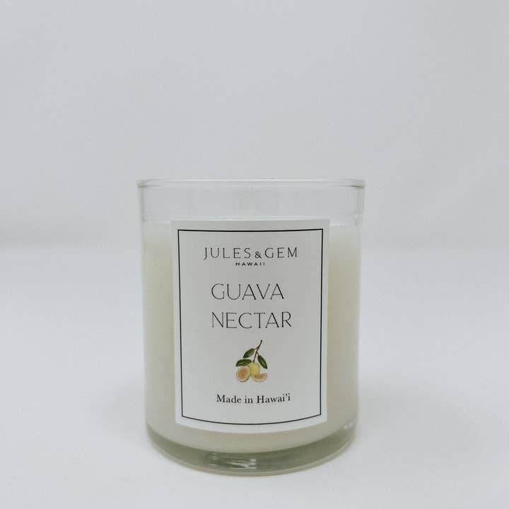 Jules + Gem Hawaii – wholesale Jar/filled candle – Guava Nectar 7 oz Candle