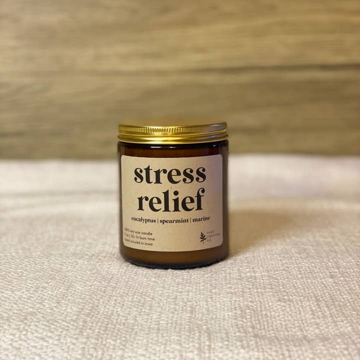 Sage Candle Co. - Vente Bougie en bocal - Soulagement du stress - Bougie d'aromathérapie à 100 %4