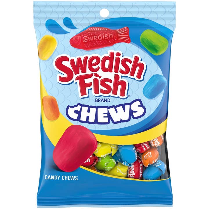 Swedish Fish CHEWS Assorted Soft Candy 2.12 oz 12 ct for wholesale by Long Island Candy Factory