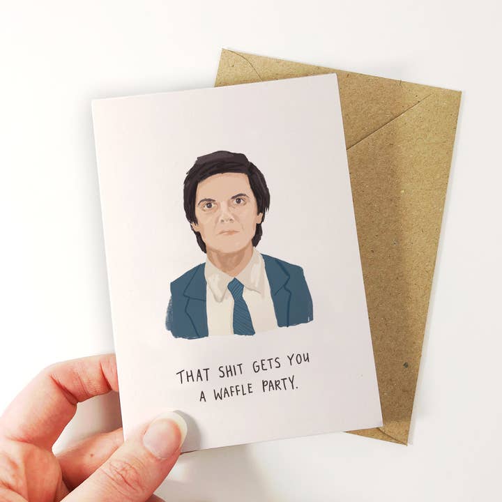Middle Mouse - Wholesale Everyday Greeting Card - Severance Inspired A6 Greetings Card