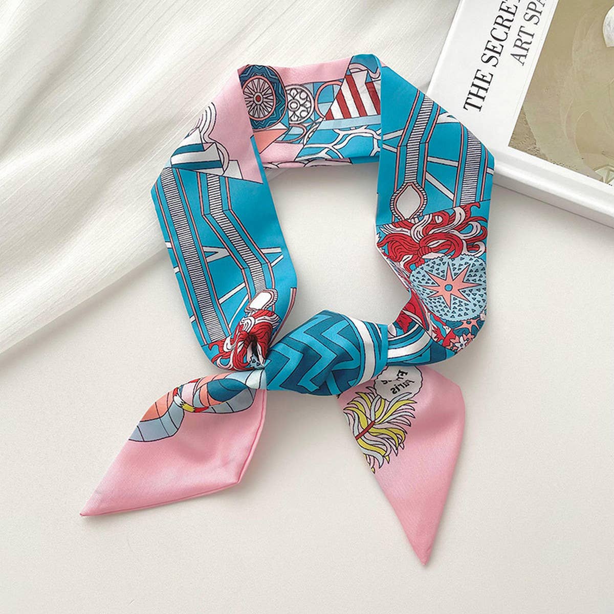 ACCITY - Wholesale Scarf - Women's - RETRO LONG TIE BAG HANDLE RIBBON SCARF_CWASC07222