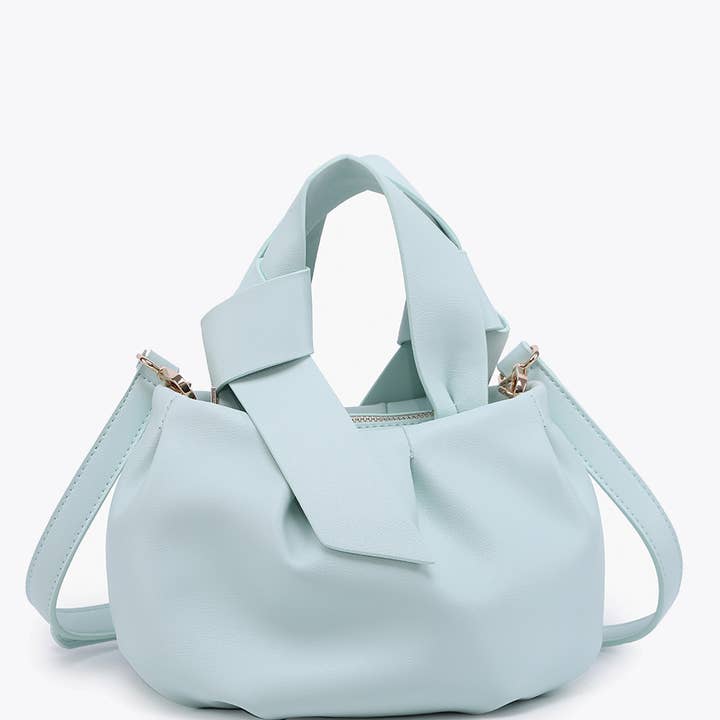 Jen & Co. - Wholesale Crossbody Bag - Women's - EH2691 Beck Pleated Bucket Bag w/ Tie Straps1