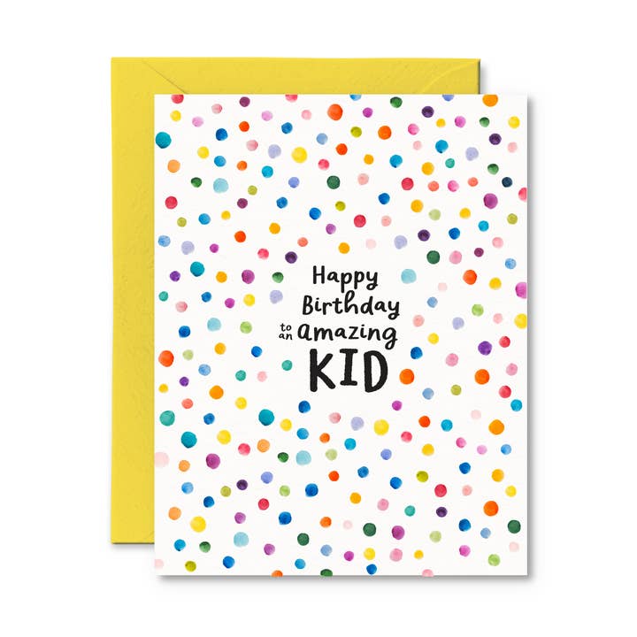 Happy Birthday To An Amazing Kid Card for wholesale by Pretty by Her