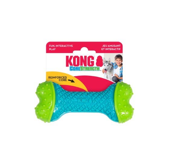 Pet Palette Distribution - Wholesale Pet Toy - Dog - KONG® CoreStrength™ Bone Dog Chew Toy Small/Medium