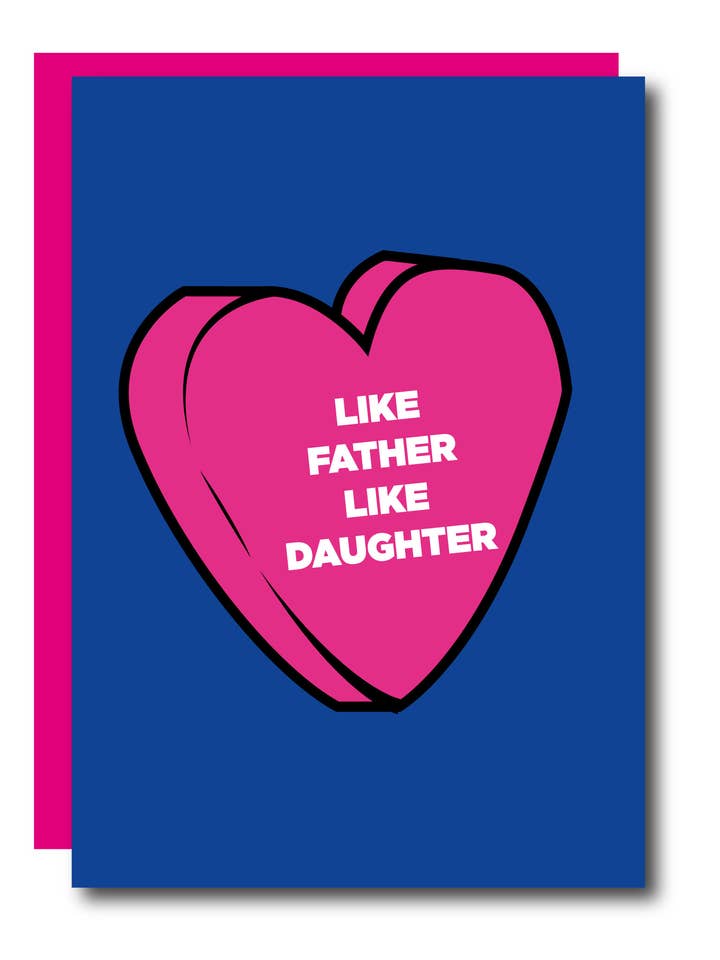 Tel père, telle fille Carte de vœux pour la fête des pères pour la vente par Studio Soph (We Pay Your Import Fees - We Ship DDP)