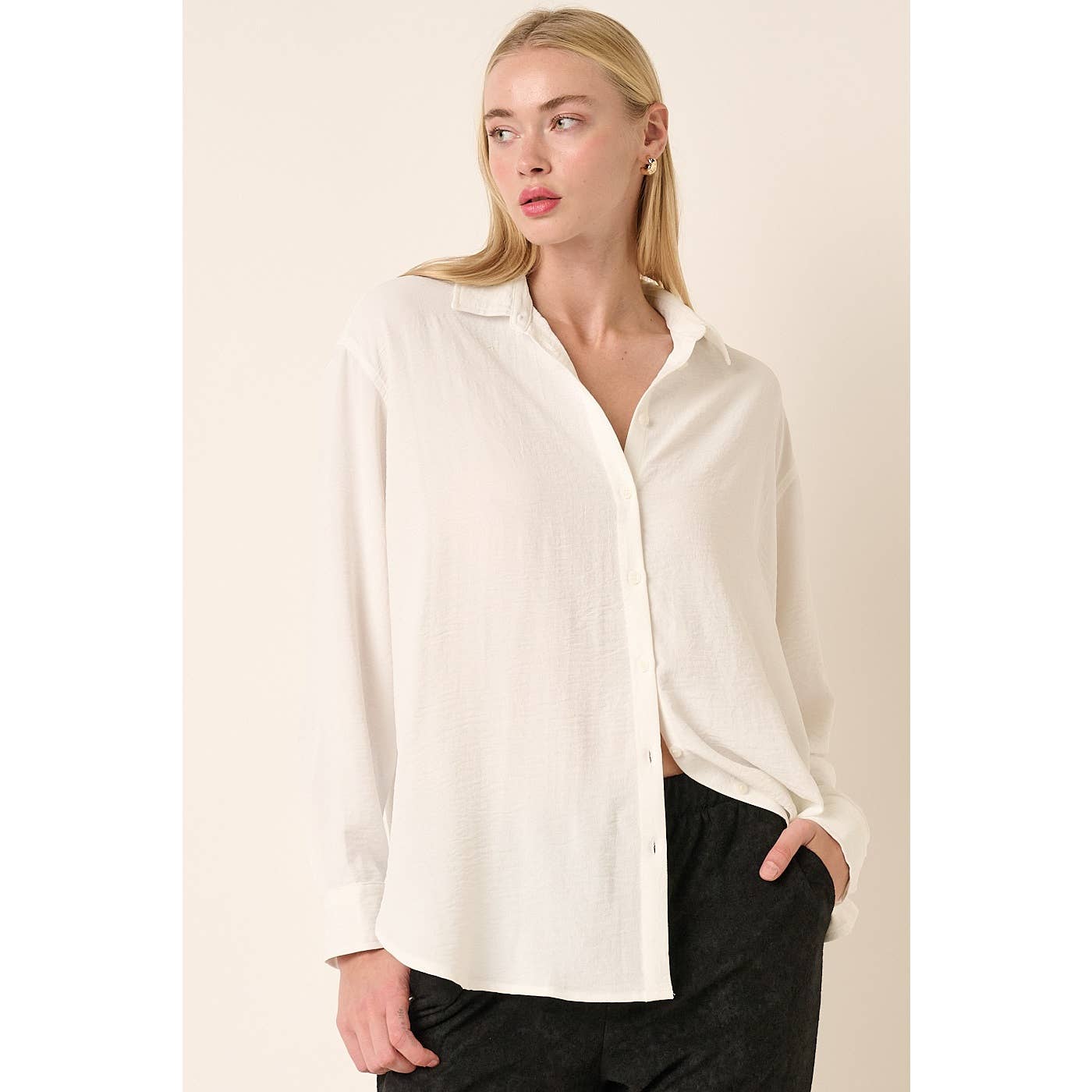 mittoshop - Wholesale Button Down Shirt - Women's - AIRFLOW BUTTON DOWN LONG SLEEVE SHIRT2