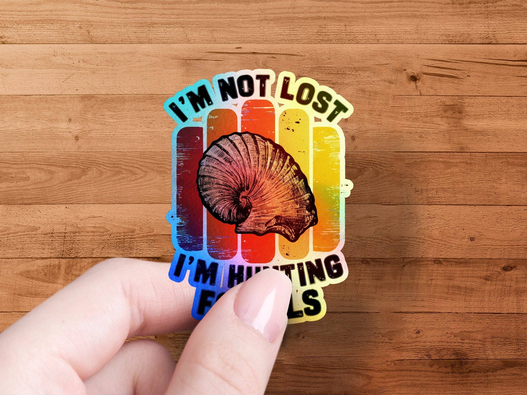 FreakyTeeFactory - Wholesale Sticker - I'm Not Lost I'm Hunting Fossils Enthusiast Stickers1