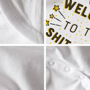 Wry Baby - Wholesale Bodysuit (Non-Footed) - Baby - Welcome to the Shit Show | Funny Baby Clothing | White5