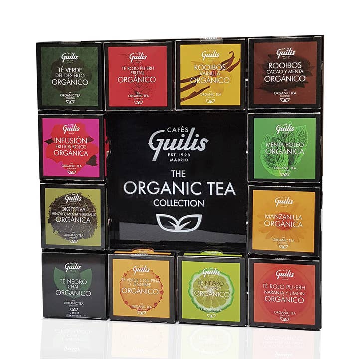 Pack Hostelería The Organic Tea 180 pirámides. 12 variedades para venta al por mayor de Cafés Guilis