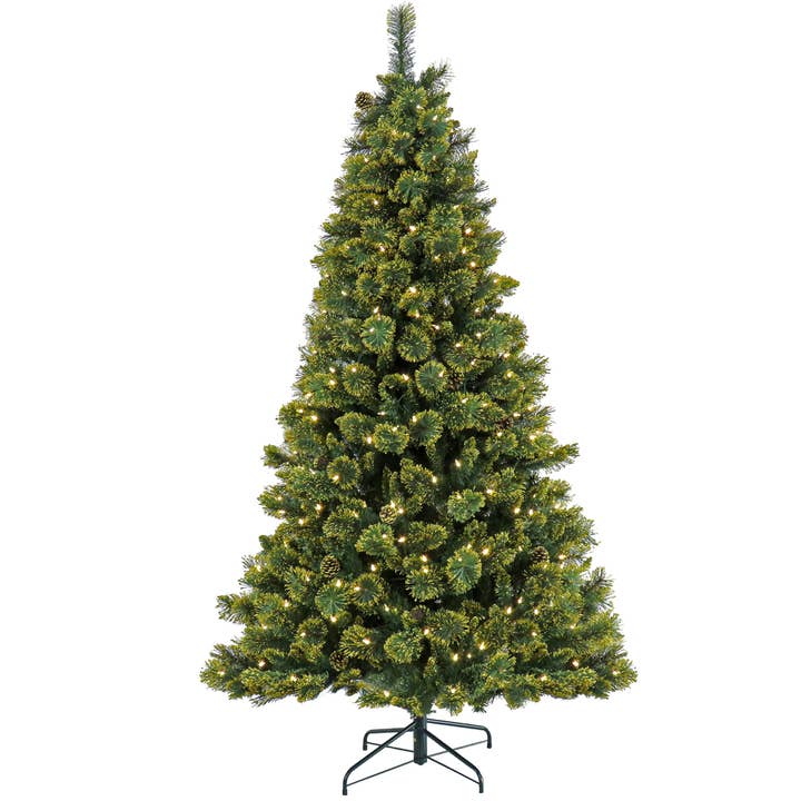 7 ft. Pre-Lit Maine Pine Tree with LED Lights, Plug-In for wholesale by National Tree Company