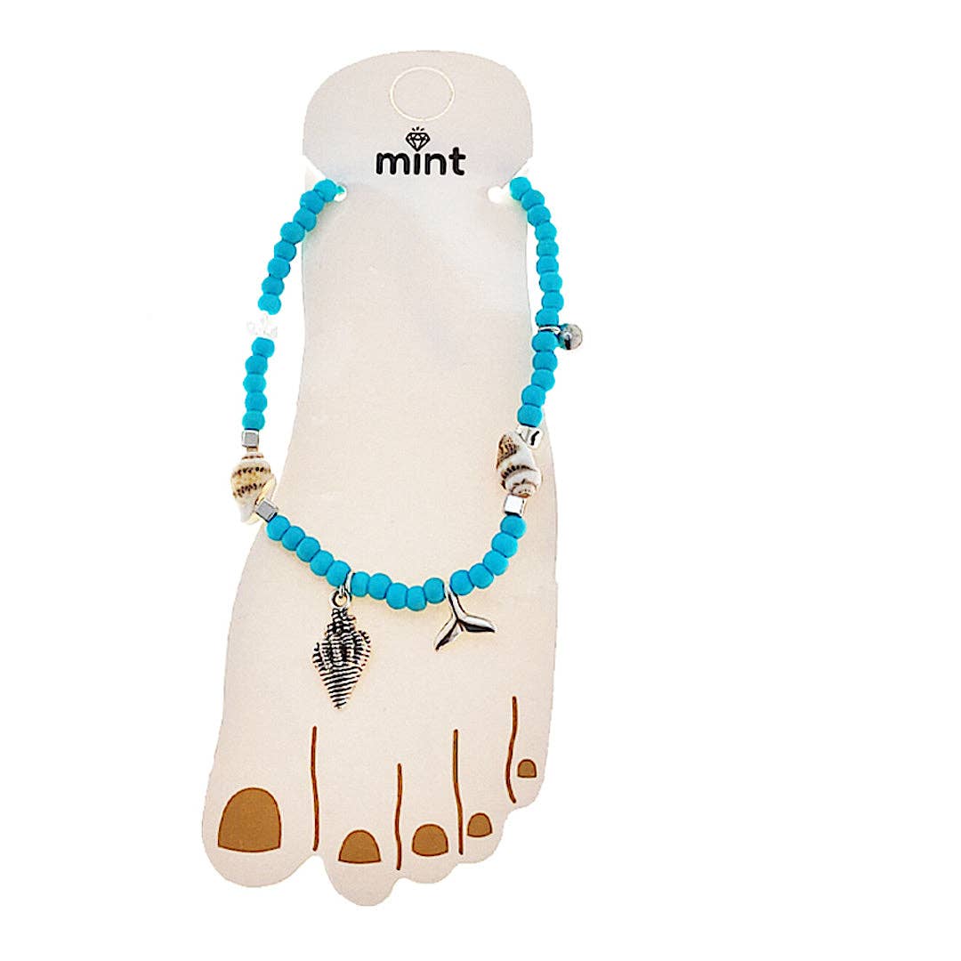 Atlas Fashion - Wholesale Anklet - Beaded Shell Anklet0