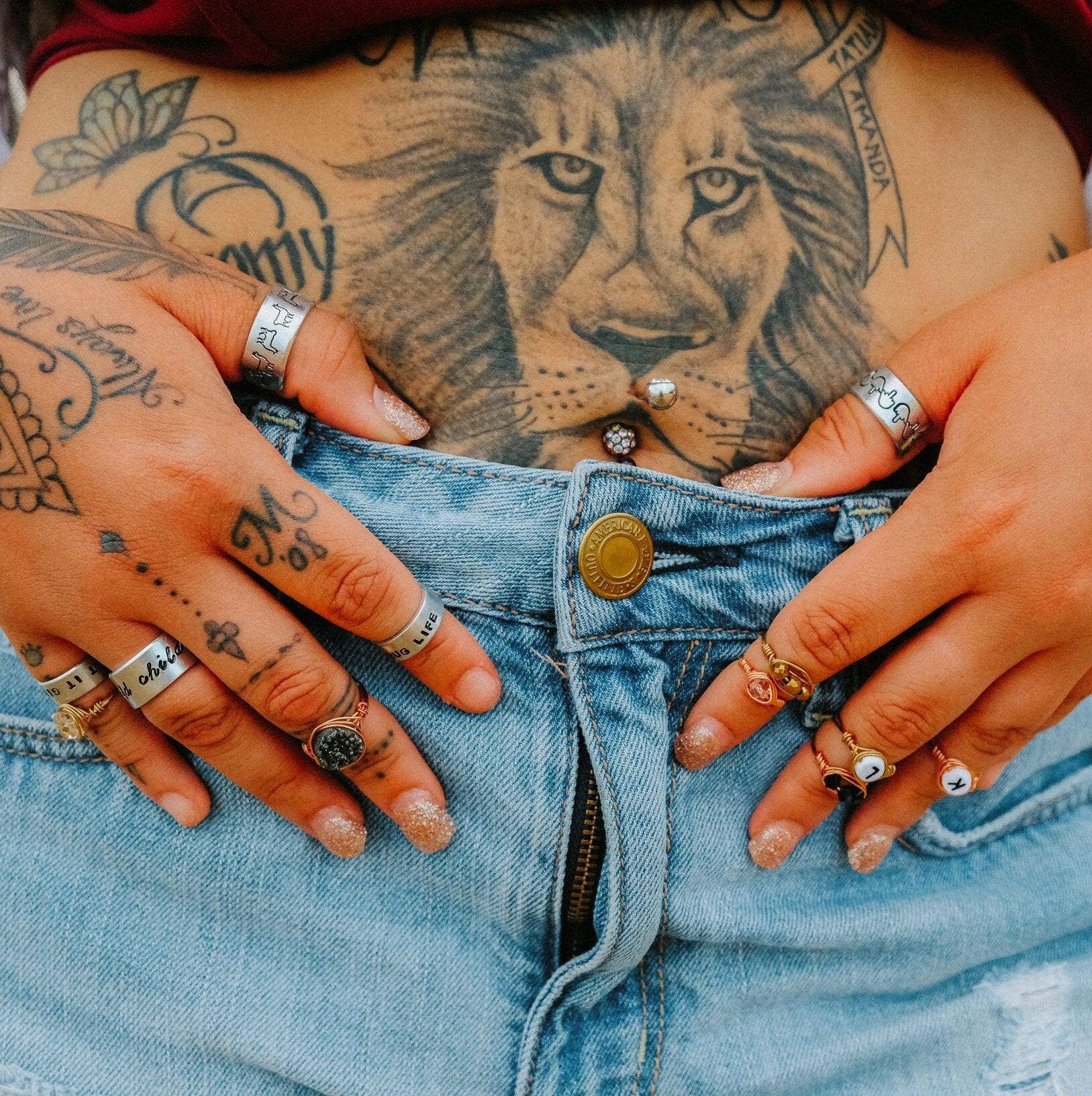 Salt and Sparkle - Wholesale Band/Stacked Ring - Stackable Silver Custom Ring5