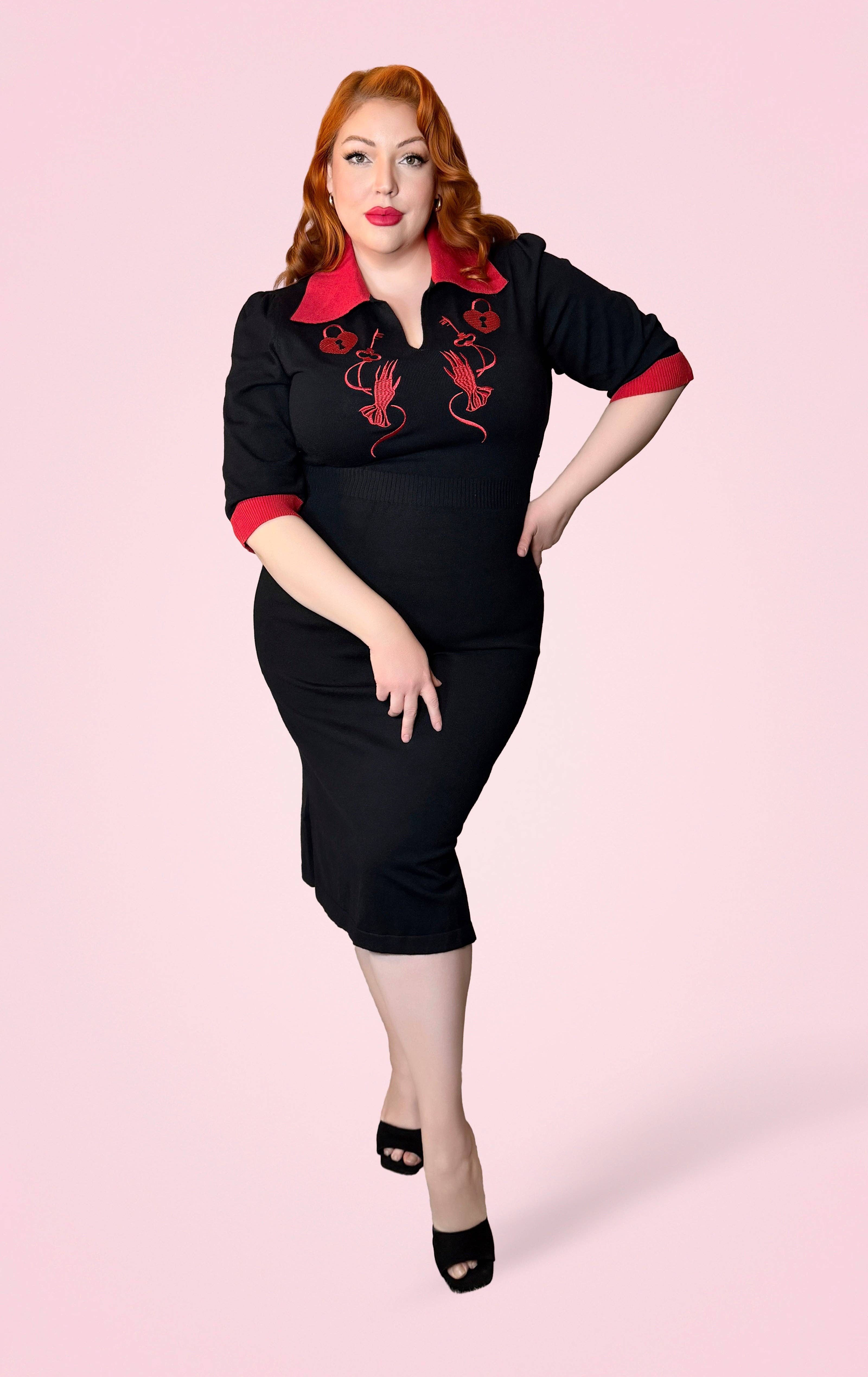 Elle Rebel - Wholesale Dress - Women's - Key to My Heart Knitted Dress3