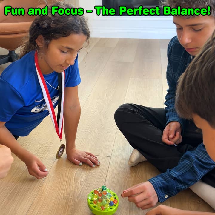 Funwares - Wholesale Brain Game - Kids - WobbleBall – Marble Balancing Game with 50 Marbles5