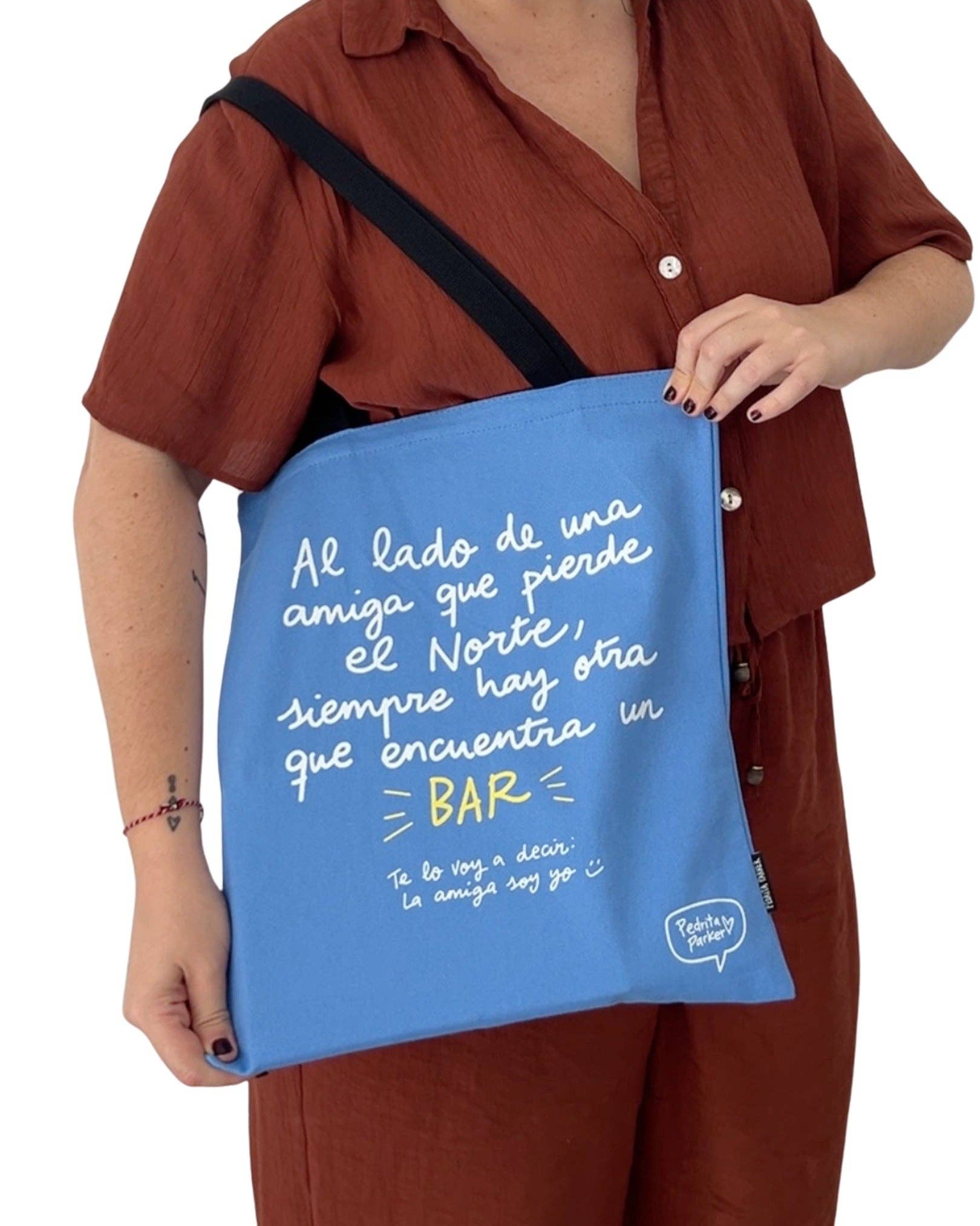 Pedrita Parker - Wholesale Tote Bag - Women's - Amigas Bar Canvas Bag3