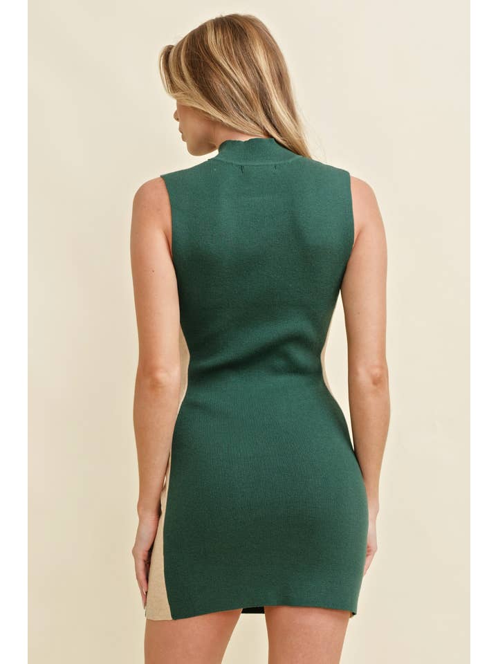 Cloud Ten - Wholesale Jurk - Dames - CSW12060 - MINI-JURK MET CONTRASTEREND BODYCON-EFFECT5