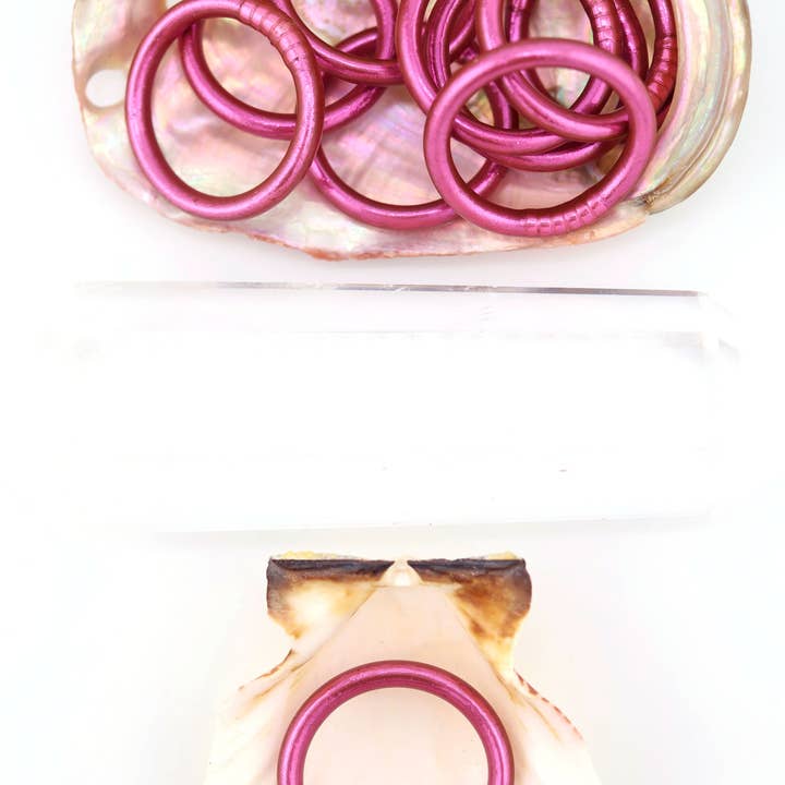 Woman Shops World - Vente Anneau/bague à empiler - Bagues de temple bouddhiste thaïlandaises simples, colorées, Kumlai30