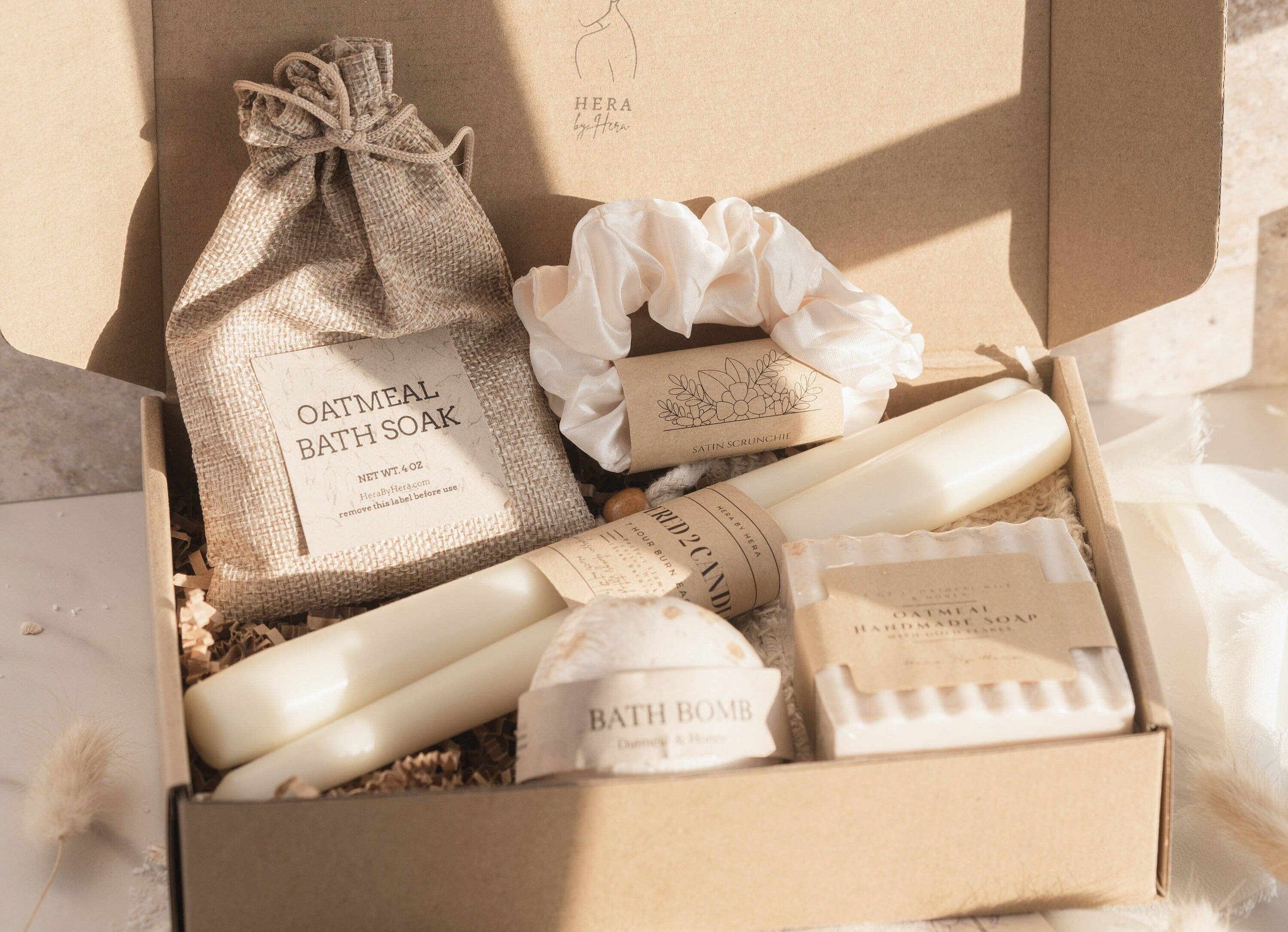 Hera By Hera Bath and Body - Wholesale Bath & Body Set - Oatmeal Milk and Honey Spa Bath and Body Gift Set | Holiday Gift 11