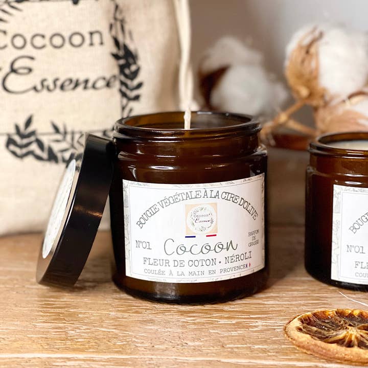 Cocoon’Essence - Vendita all'ingrosso Candela in vasetto - Set di fragranze per ambienti natalizi Cocoon - Diffusore + candela
