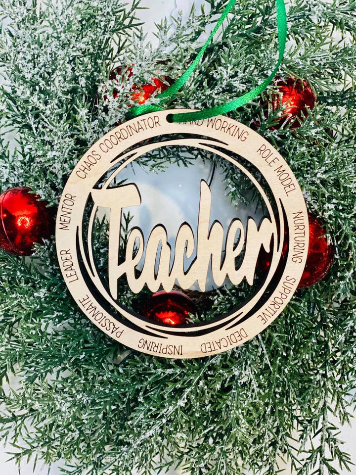 Teacher Ornament for wholesale by The Rustic Rose, LLC