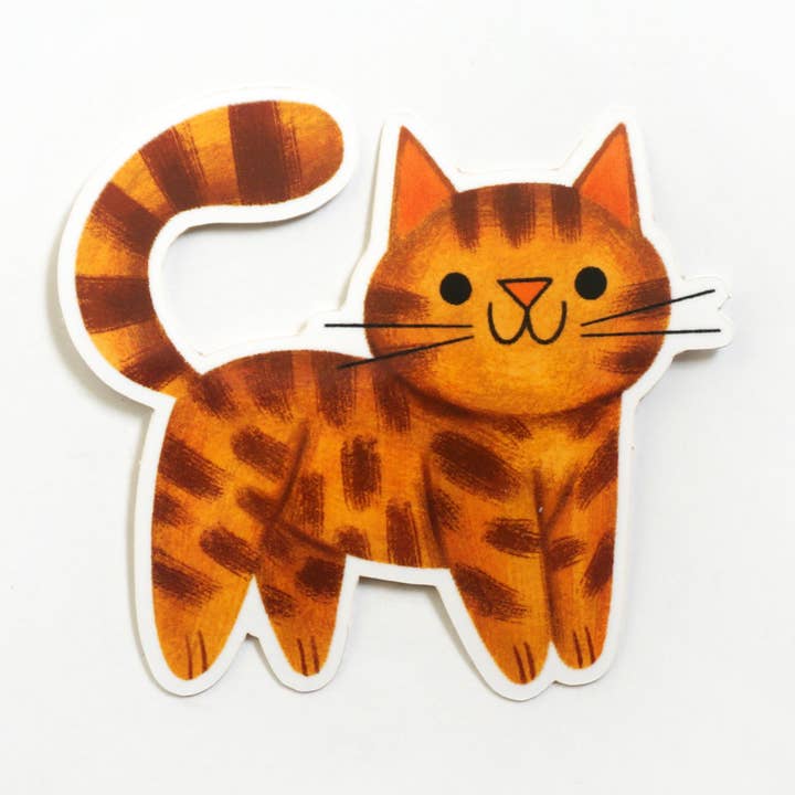 Nellie Le - Wholesale Sticker - Orange Tabby Cat Sticker0