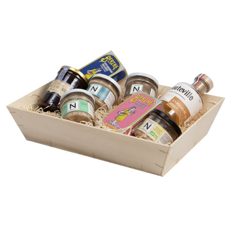 Deffrennes - Wholesale Basket - Large size rectangular natural wood basket1