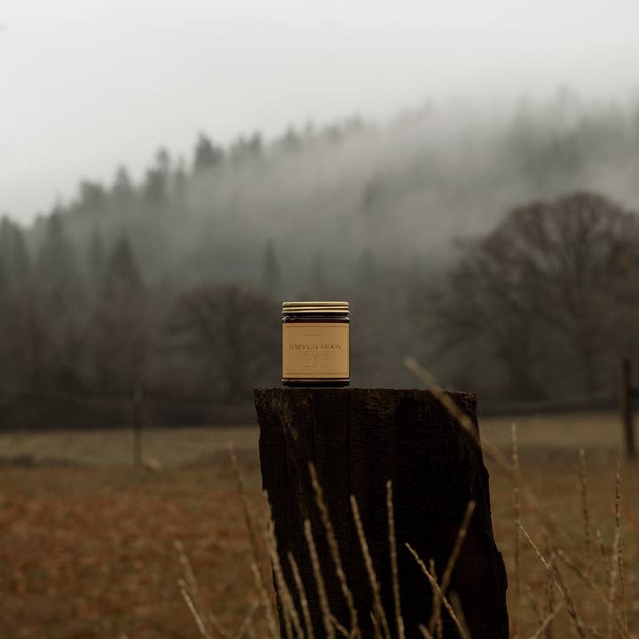 Landmark Fine Goods - Wholesale Jar/Filled Candle - Fall Candle - Harvest Moon Luxe Label 1