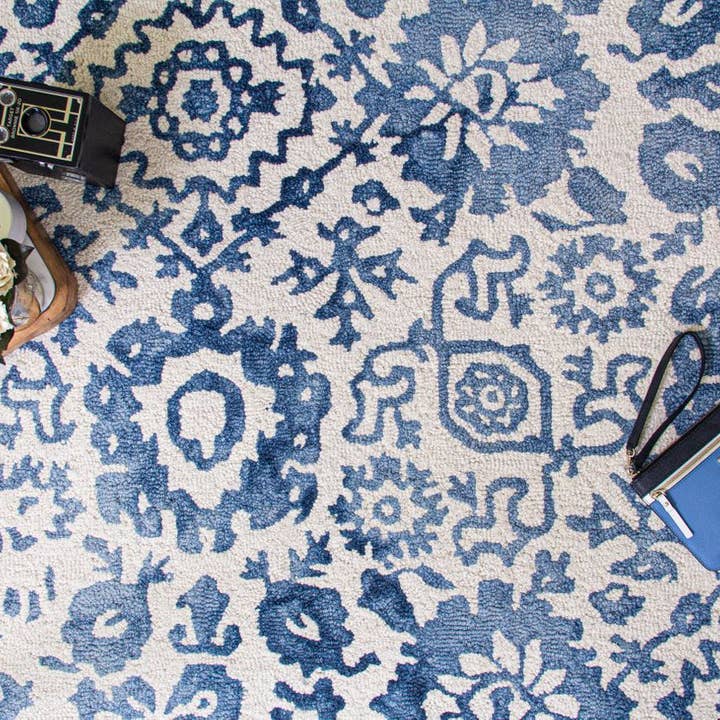 Batik Hand-Tufted Wool Rug for wholesale by Company C