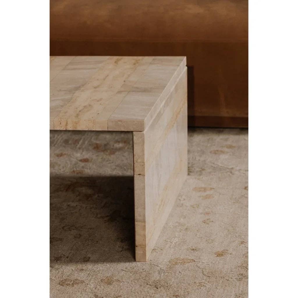 LOOMLAN - Wholesale Coffee Table - Rosa Rosso Levanto Marble Outdoor Coffee Table3