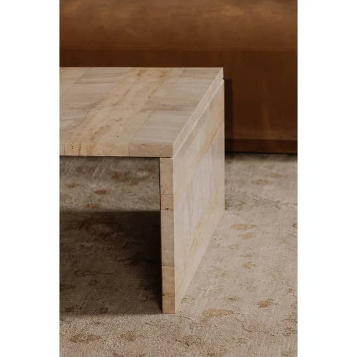 LOOMLAN - Wholesale Coffee Table - Rosa Rosso Levanto Marble Outdoor Coffee Table3