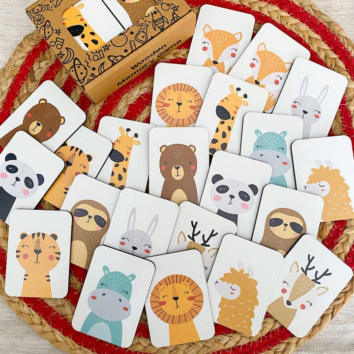 Animals Wooden Memory Game for Kids for wholesale by EnjoyMyDesign
