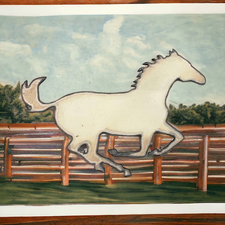 Horse Magnet Western rodeo rustic decor farmhouse kitchen for wholesale by Iron Jewel