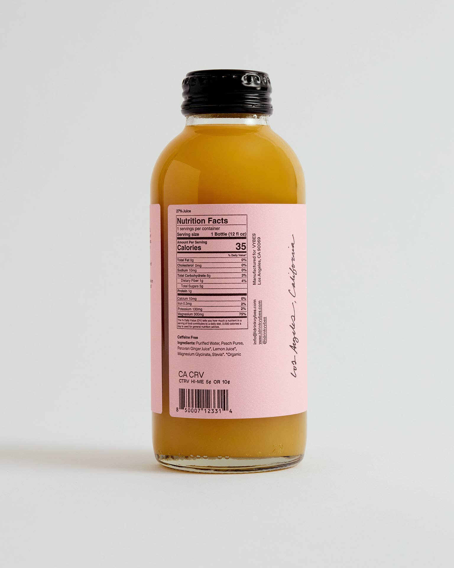 VYBES - Wholesale Wellness Juice/Tonic - Peach Ginger3