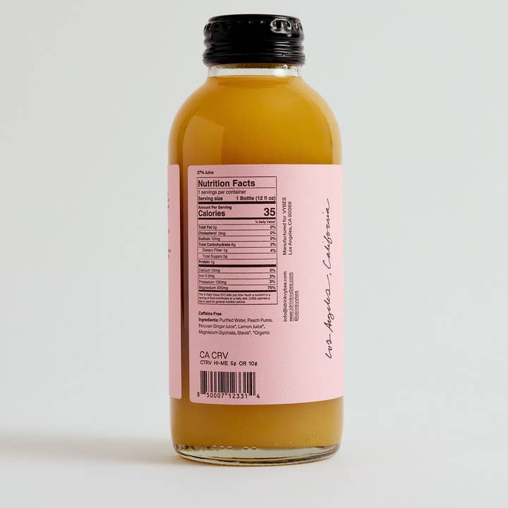 VYBES - Wholesale Wellness Juice/Tonic - Peach Ginger3