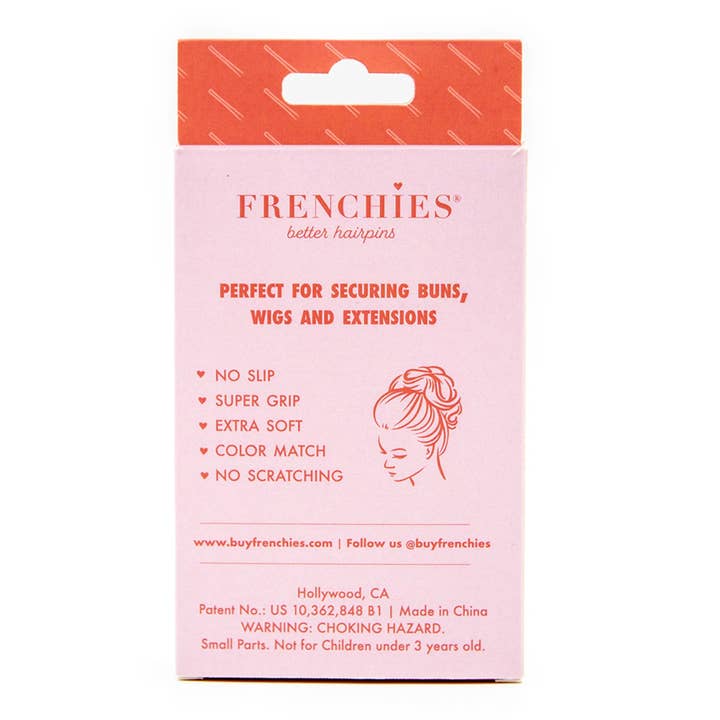 Frenchies - Vente Épingles à cheveux - Frenchies épingles à cheveux noires en forme de U avec revêtement en fibre3