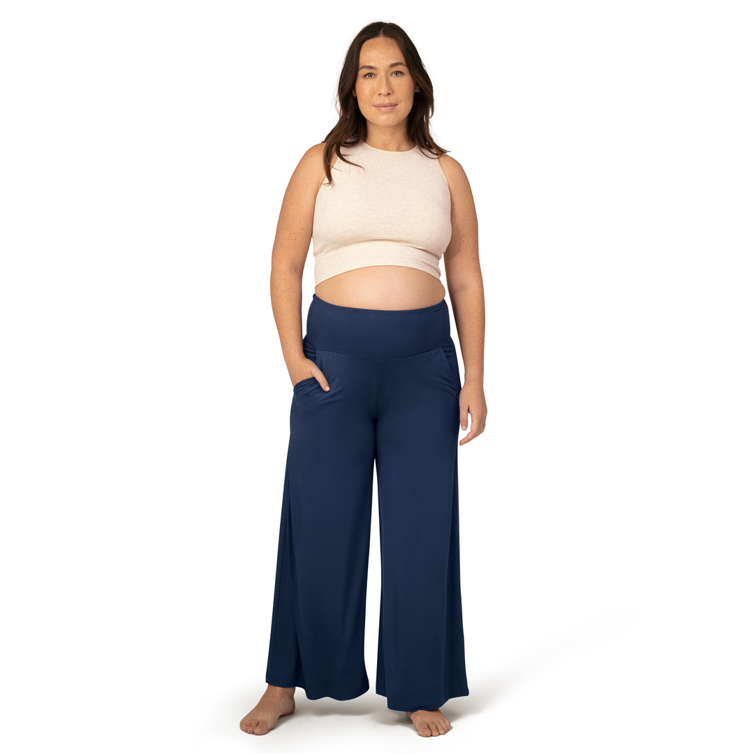 Kindred Bravely - Wholesale Lounge Sweatpants/Joggers - Women's - Bamboo Wide Leg Maternity & Postpartum Lounge Pant7