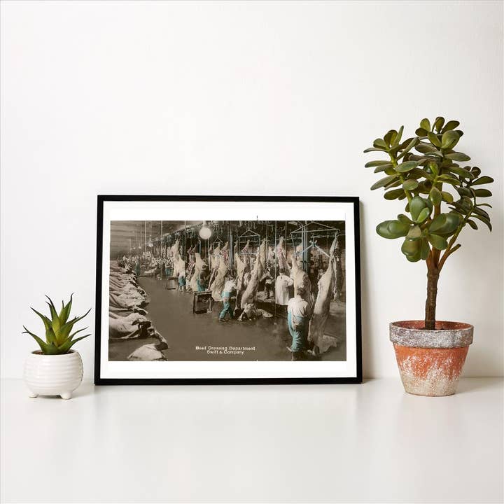 Found Image Press - Wholesale Art Print - Art Print FO-196 Meat Packing Plant1