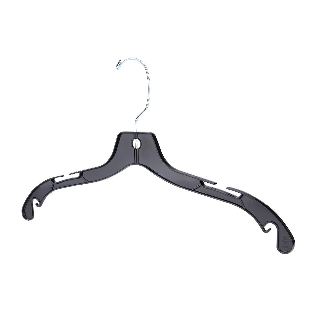 Store Supply Warehouse - Wholesale Clothes Hangers - 17" Economy Black Plastic Dress Hangers - Case of 1007